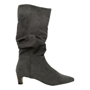 Charles David Women's Adelphia Medium Calf Tall Slouch Boot Charcoal - Wide